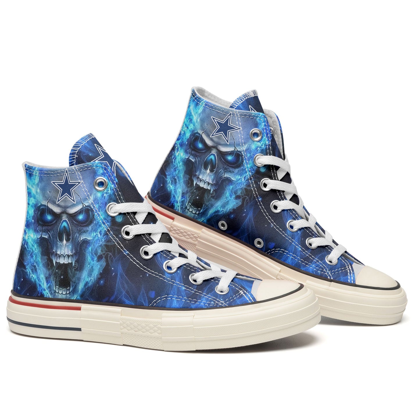 Dallas Cowboys New High Top Canvas Shoes 41