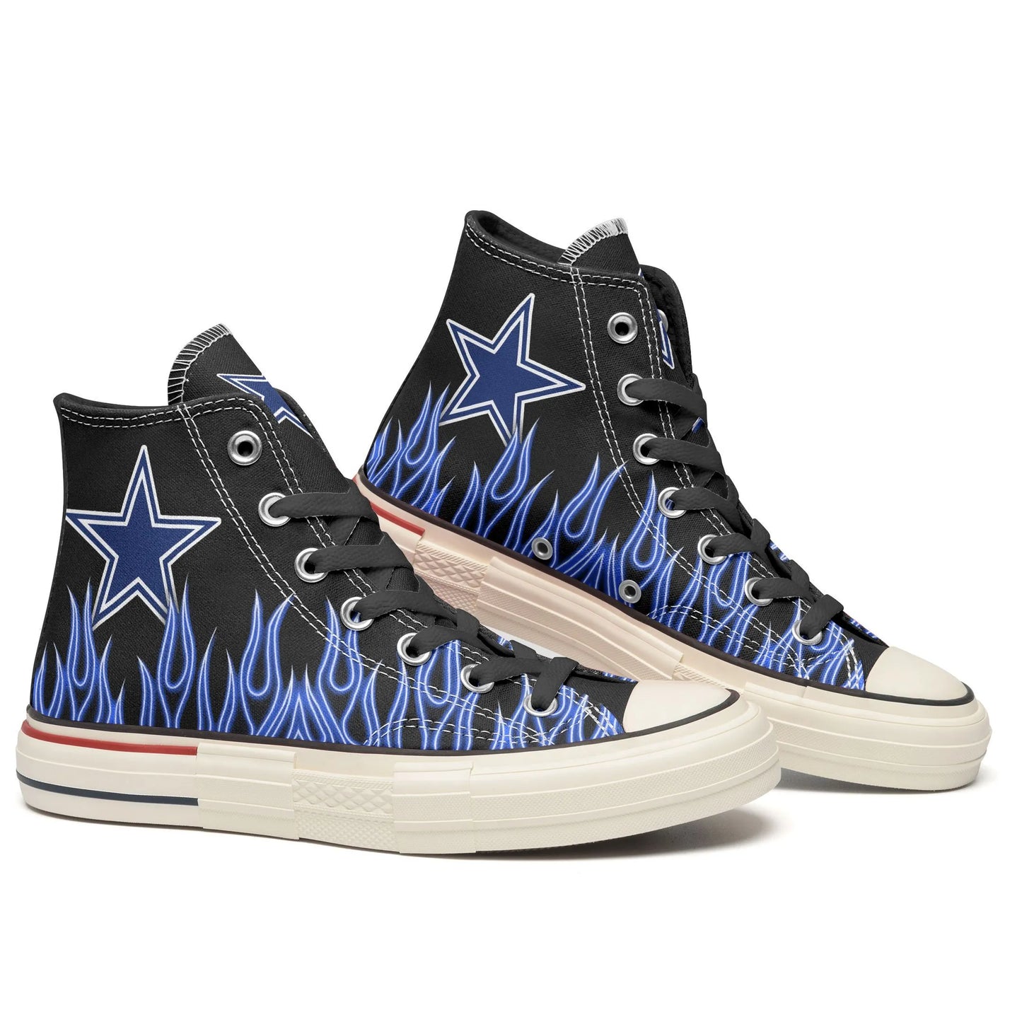 Dallas Cowboys New High Top Canvas Shoes 72