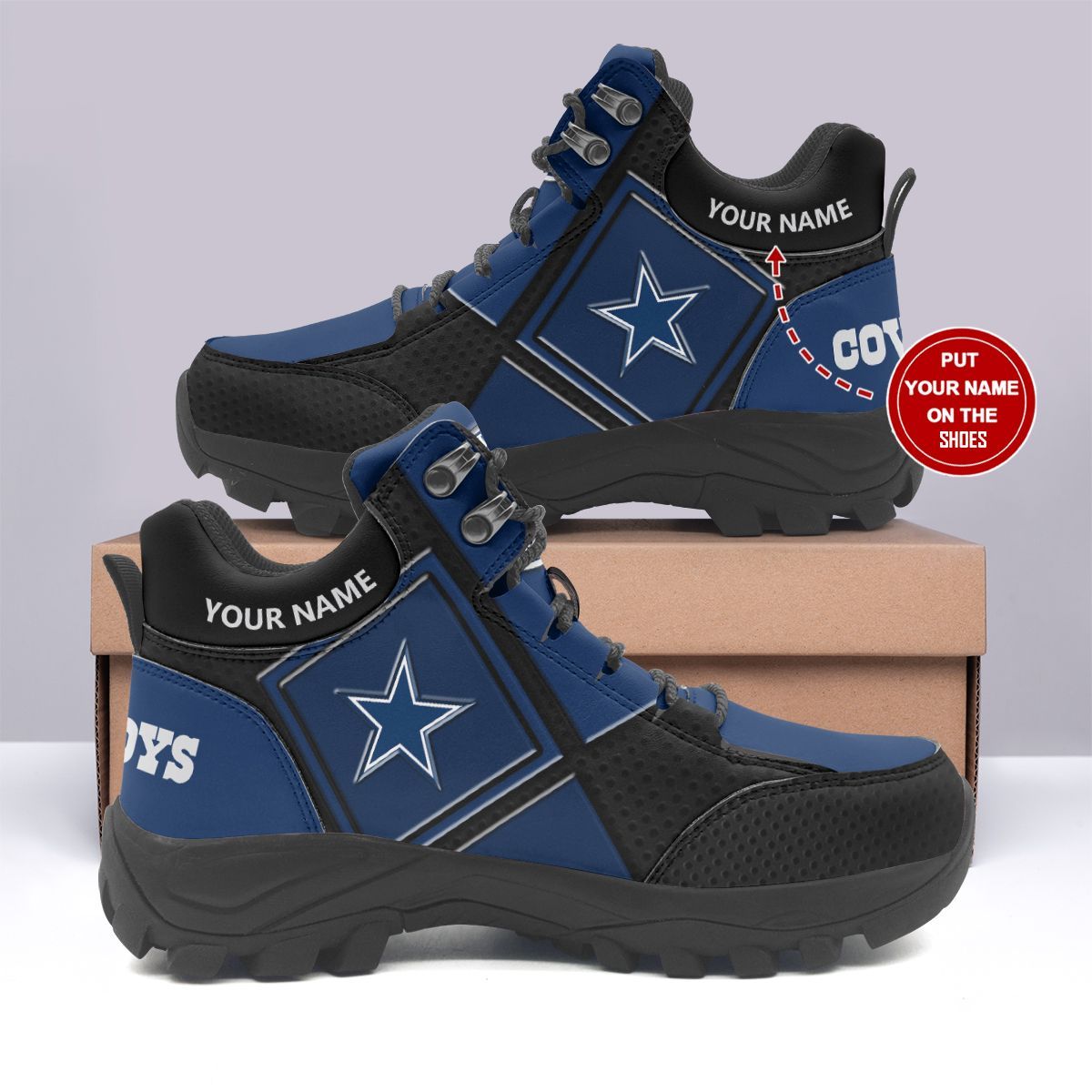 Dallas Cowboys Personalized Hiking Shoes 54