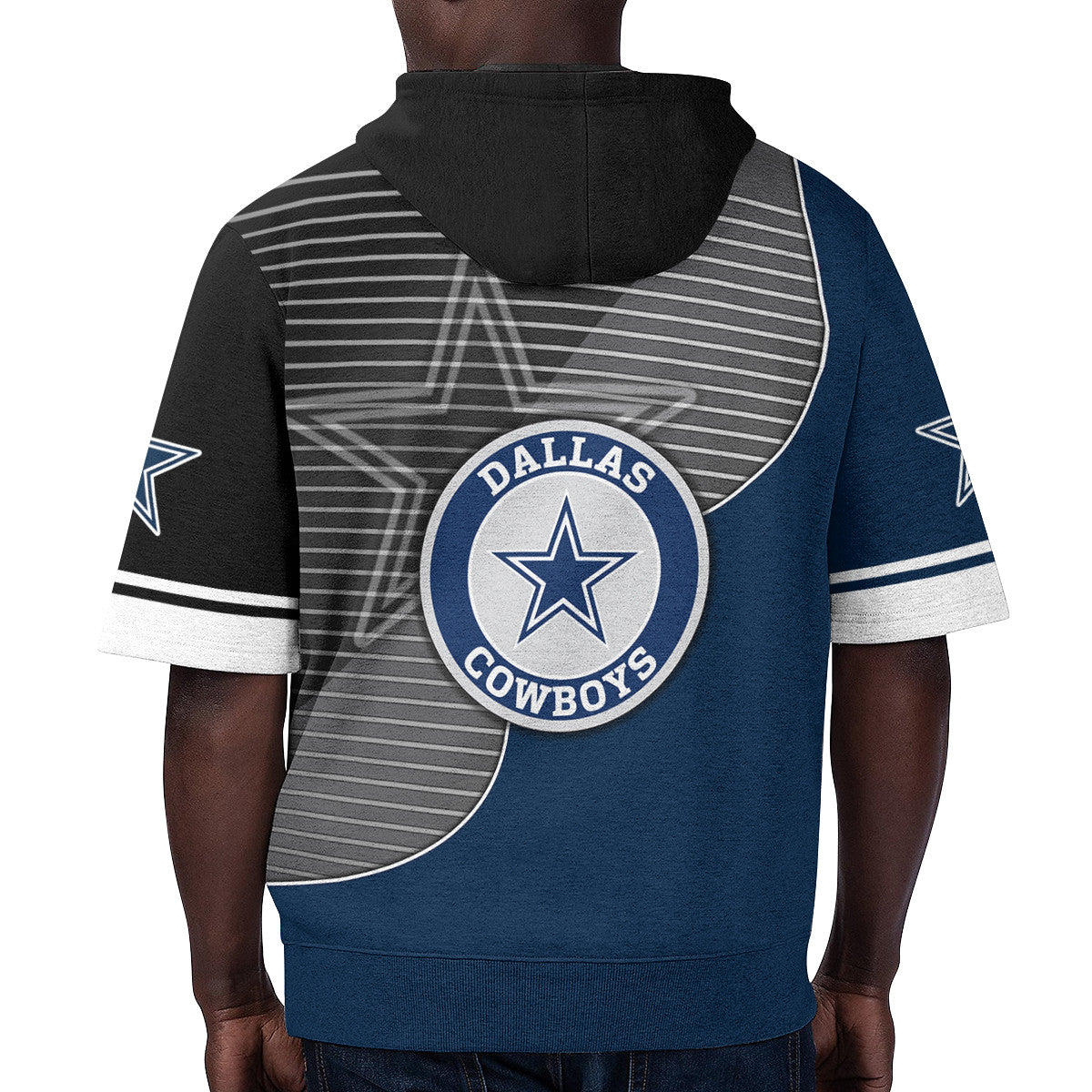 Dallas Cowboys Short Sleeve Hoodie BG16