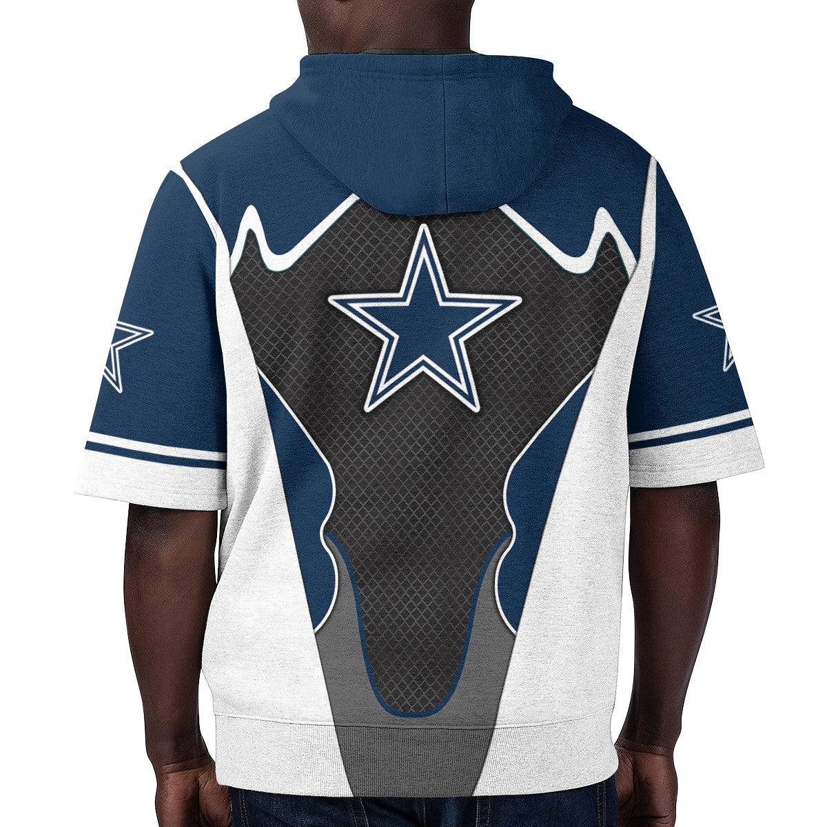 Dallas Cowboys Short Sleeve Hoodie BG29