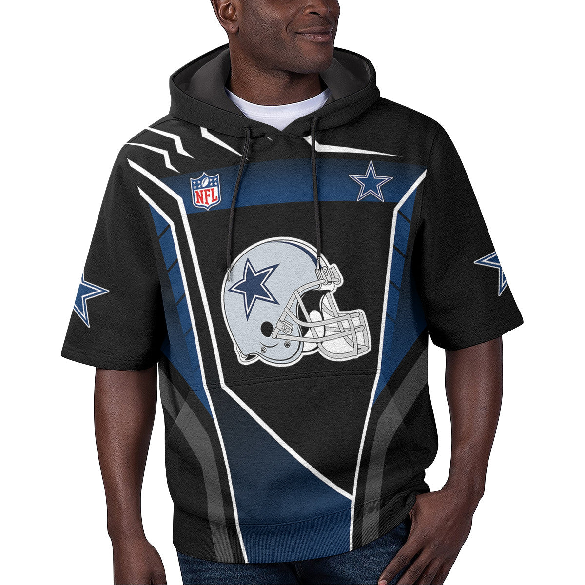 Dallas Cowboys Short Sleeve Hoodie BG60