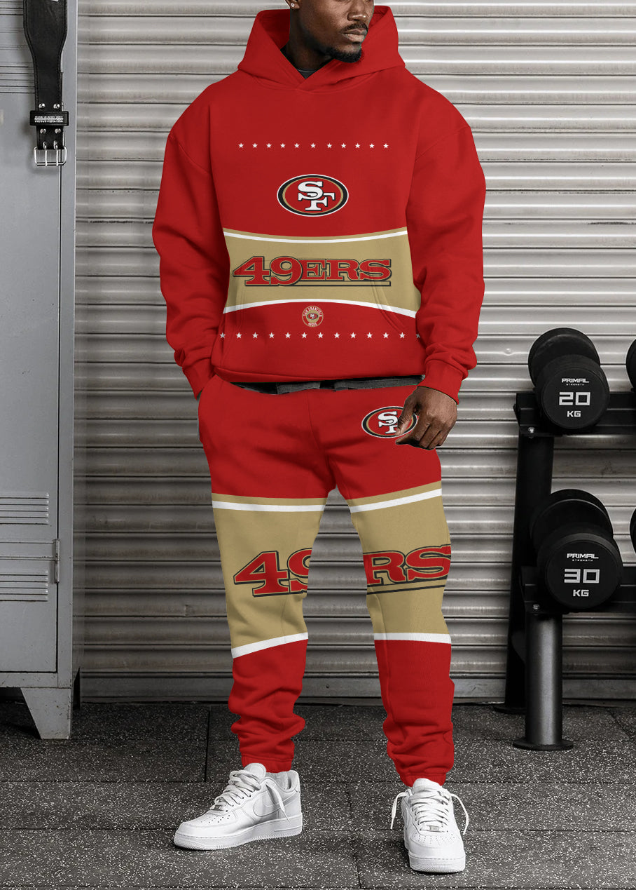 San Francisco 49ers Combo Pullover Hoodie And Sweatpants AZBTPHSP000493