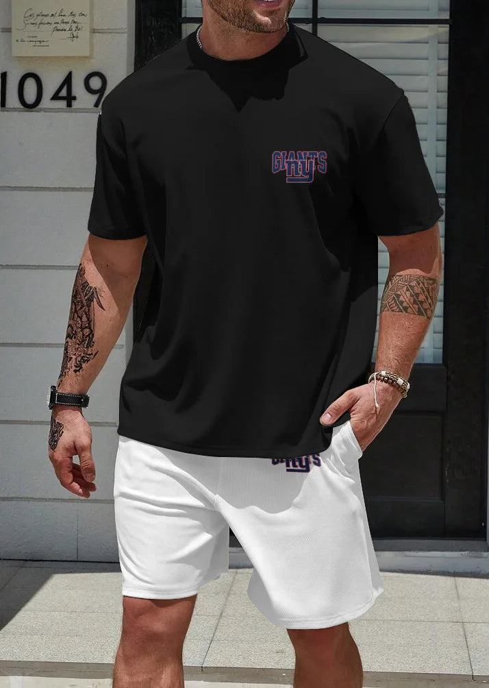 New York Giants T-shirt and Shorts AZBTTSAS000071