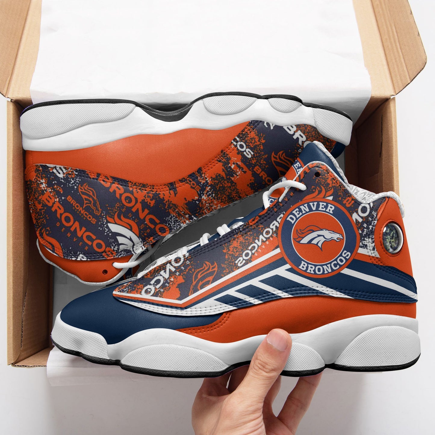 Denver Broncos Air JD13 Sneakers 644