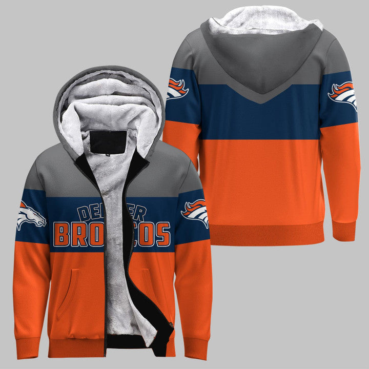 Denver Broncos Extreme Fleece 3D Hoodie