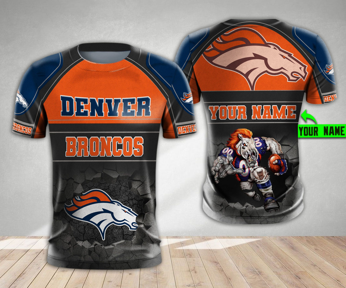Denver Broncos Personalized All Over Printed 575