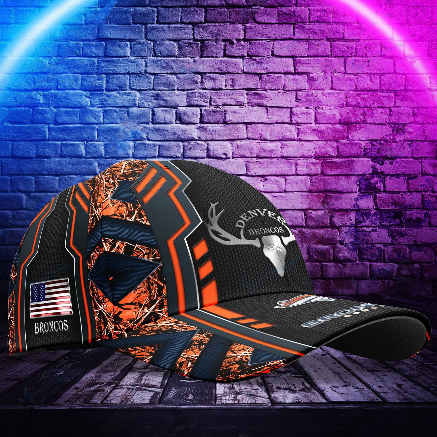 Denver Broncos Personalized Classic Cap BG453