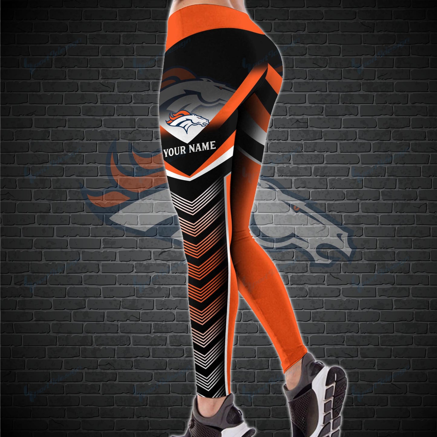 Denver Broncos Personalized Leggings And Tank Top BG10