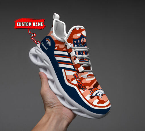 Denver Broncos Personalized Yezy Running Sneakers BG214