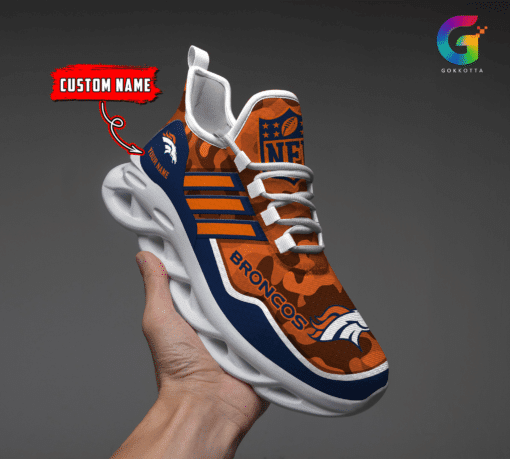 Denver Broncos Personalized Yezy Running Sneakers BG323