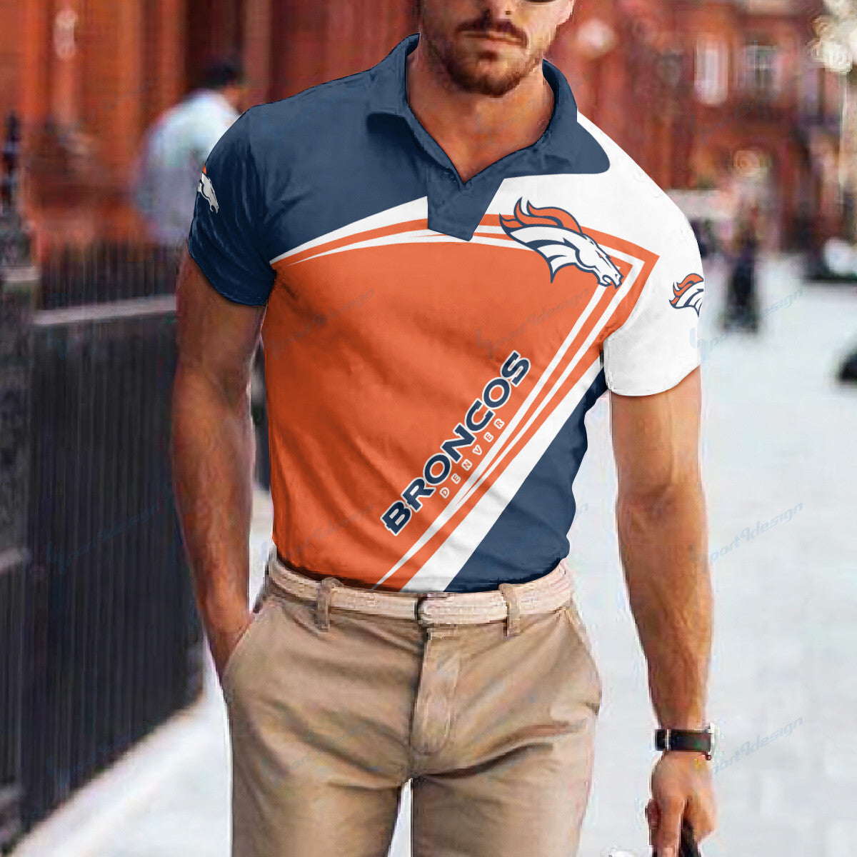 Denver Broncos Polo T-shirt BG04