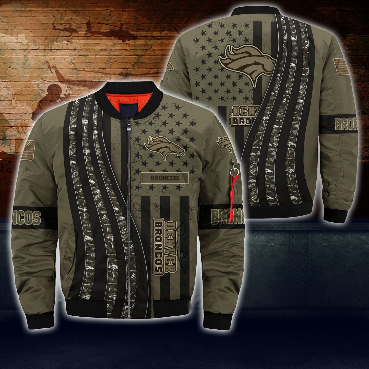 Denver Broncos Thick Bomber Jacket CS79