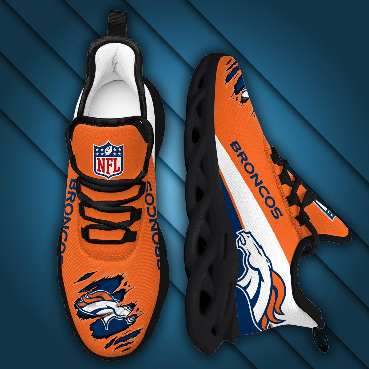 Denver Broncos Yezy Running Sneakers 906