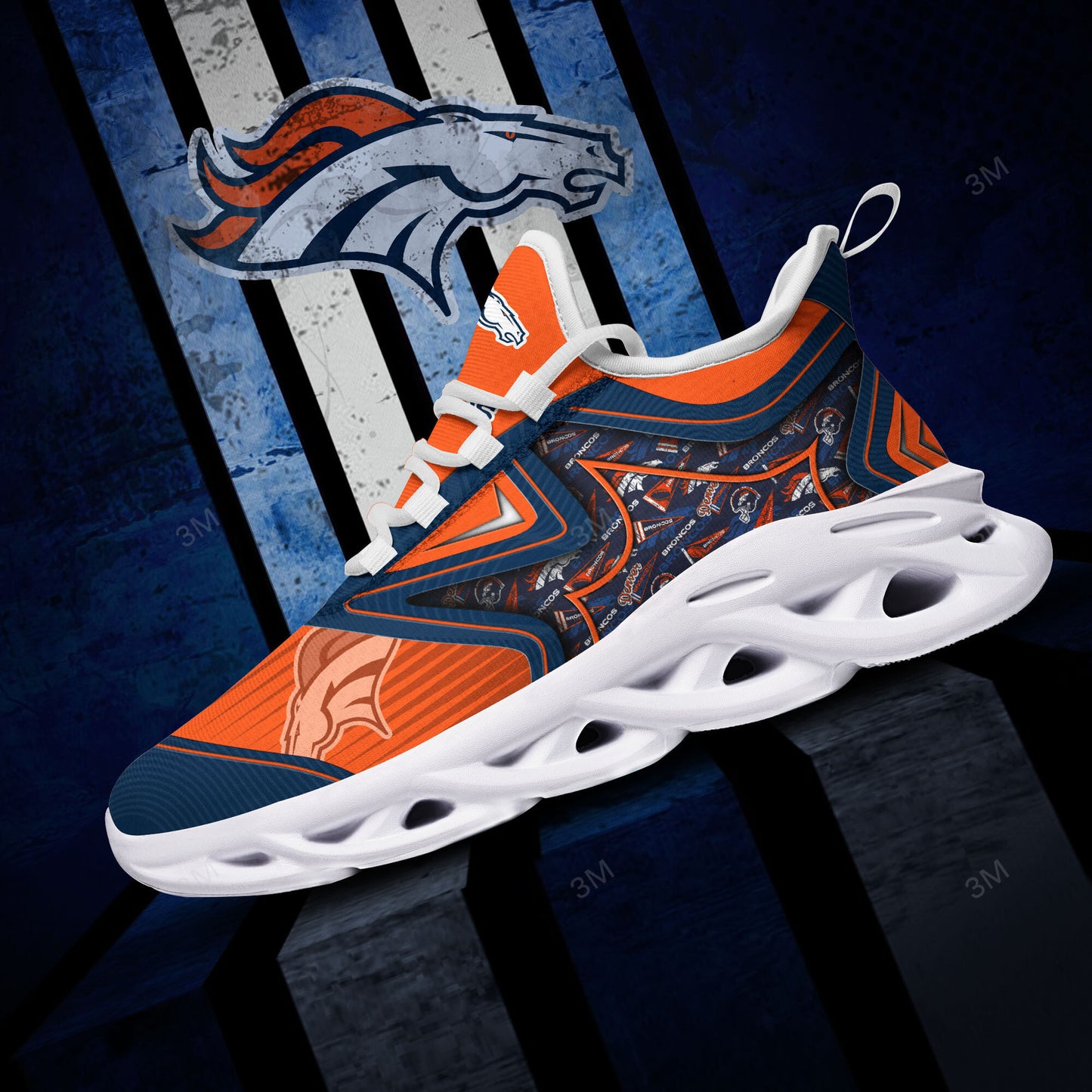 Denver Broncos Yezy Running Sneakers BG894