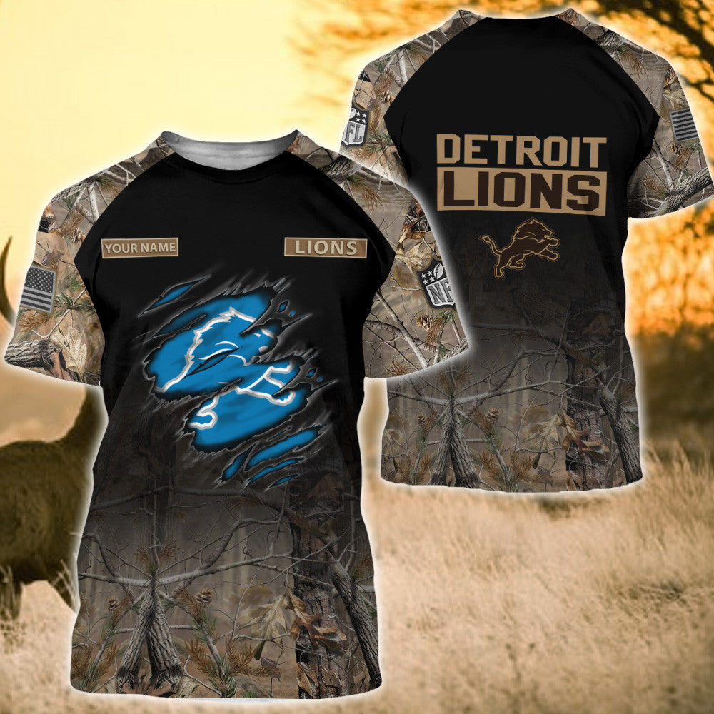 Detroit Lions Personalized All Over Printed 398