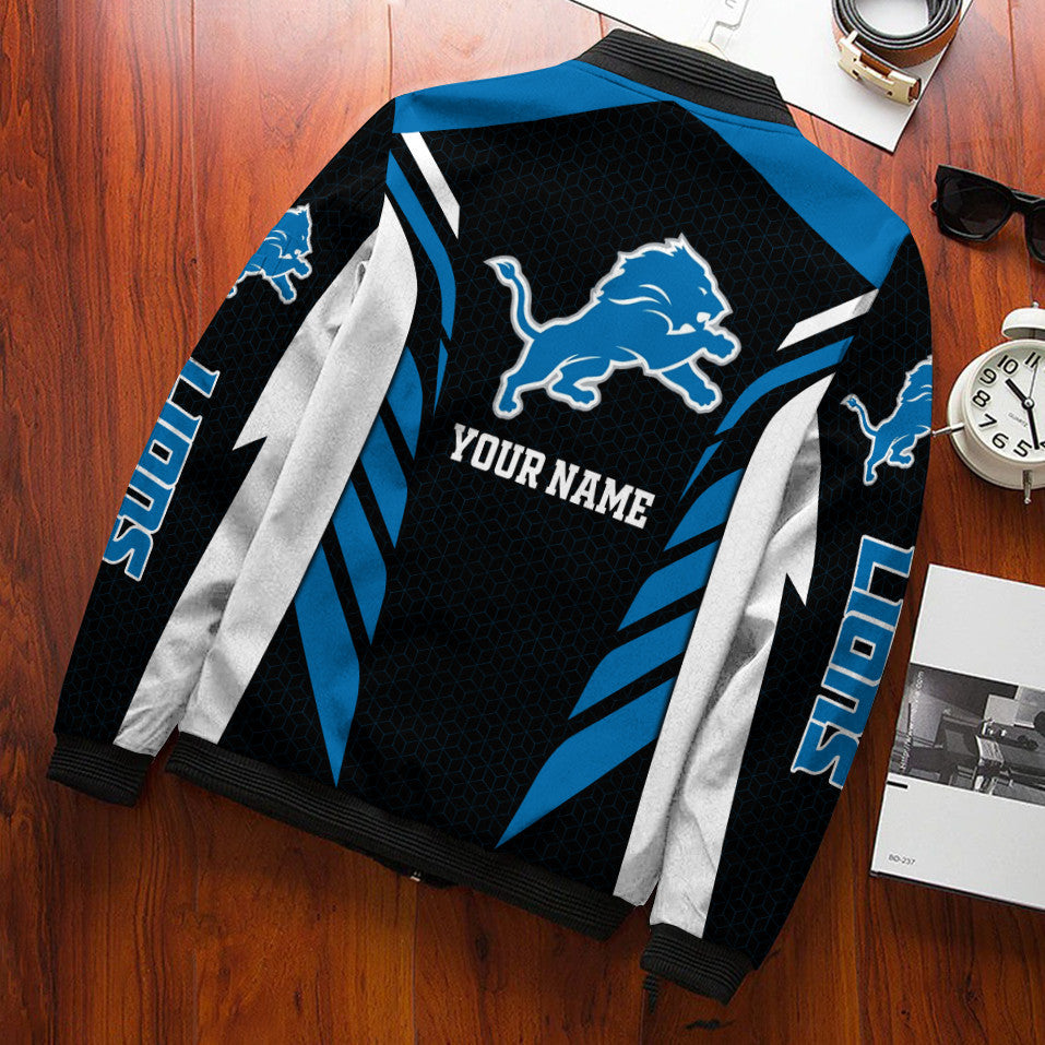 Detroit Lions Personalized Bomber Jacket BG698