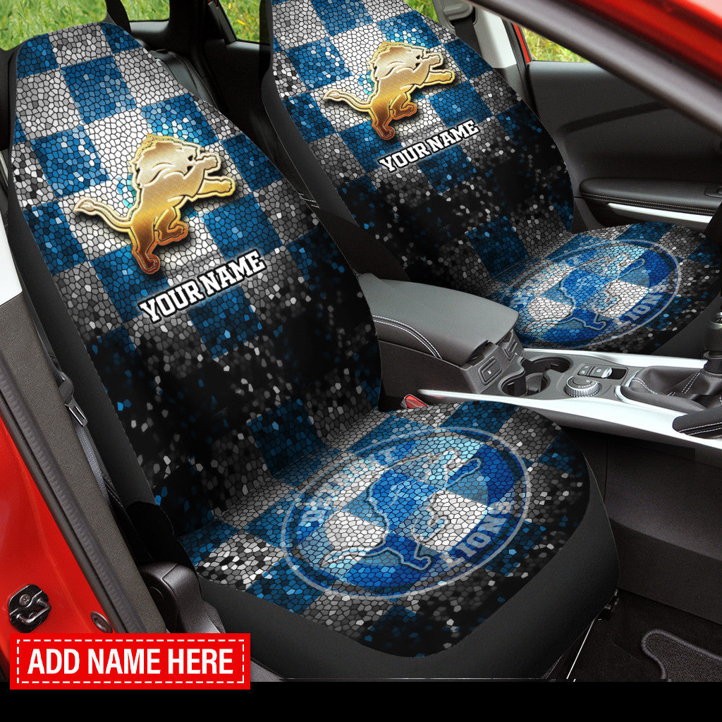 Detroit Lions Personalized Car Seat Covers BG278