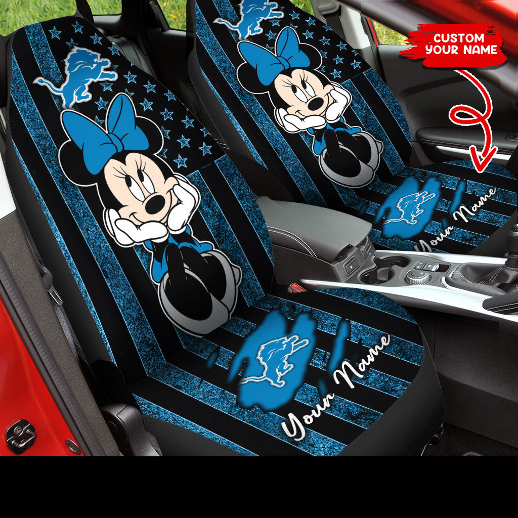 Detroit Lions Personalized Car Seat Covers BG409