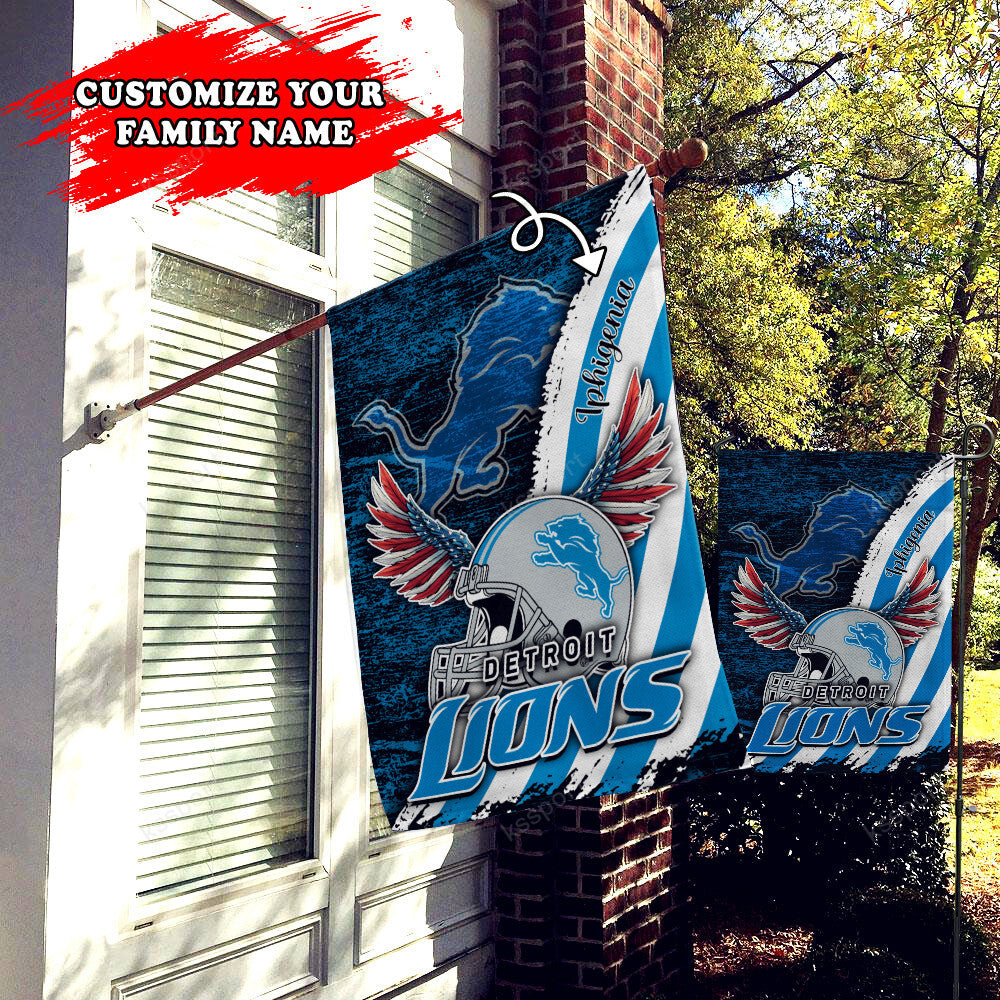 Detroit Lions Personalized Flag 452