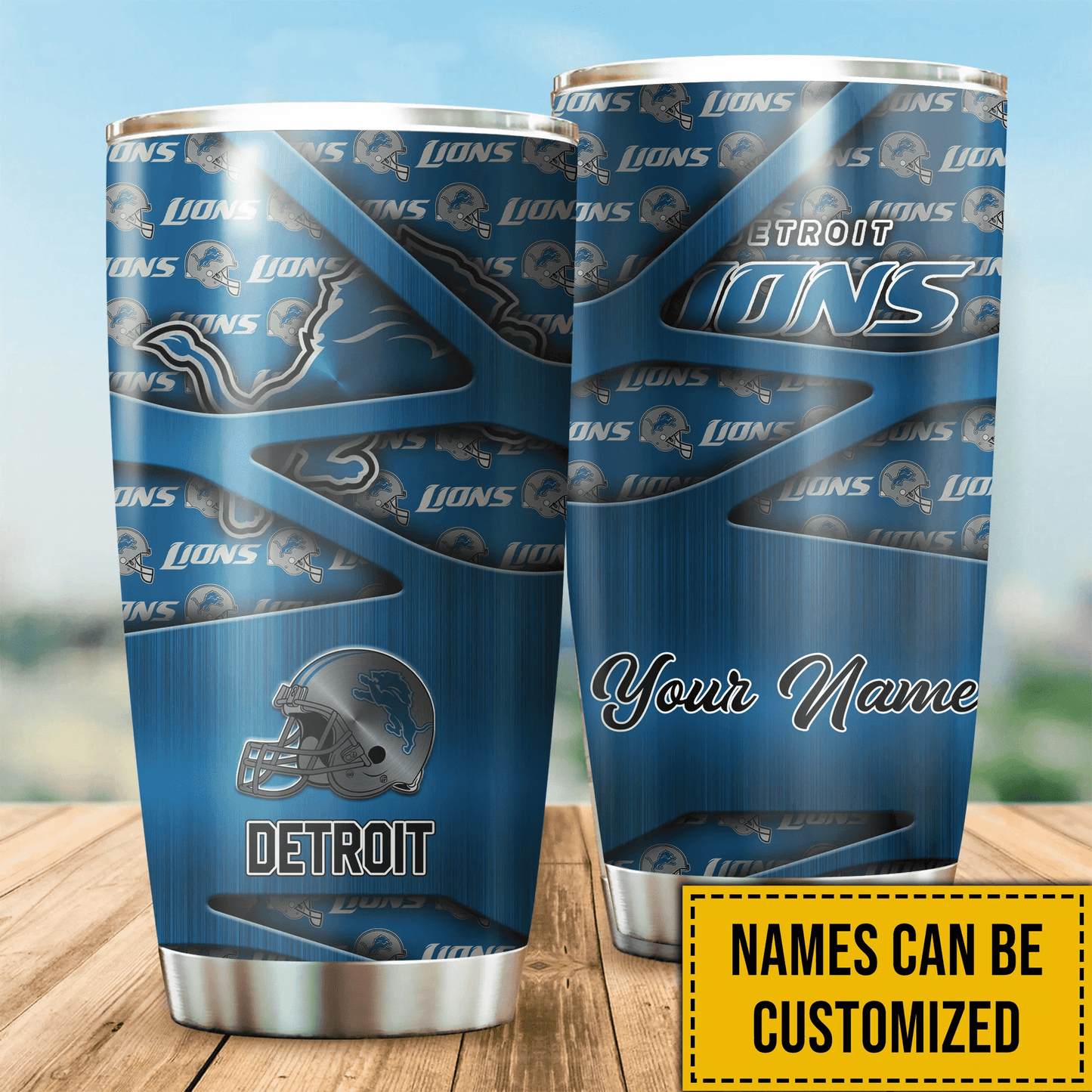 Detroit Lions Personalized Tumbler BG290