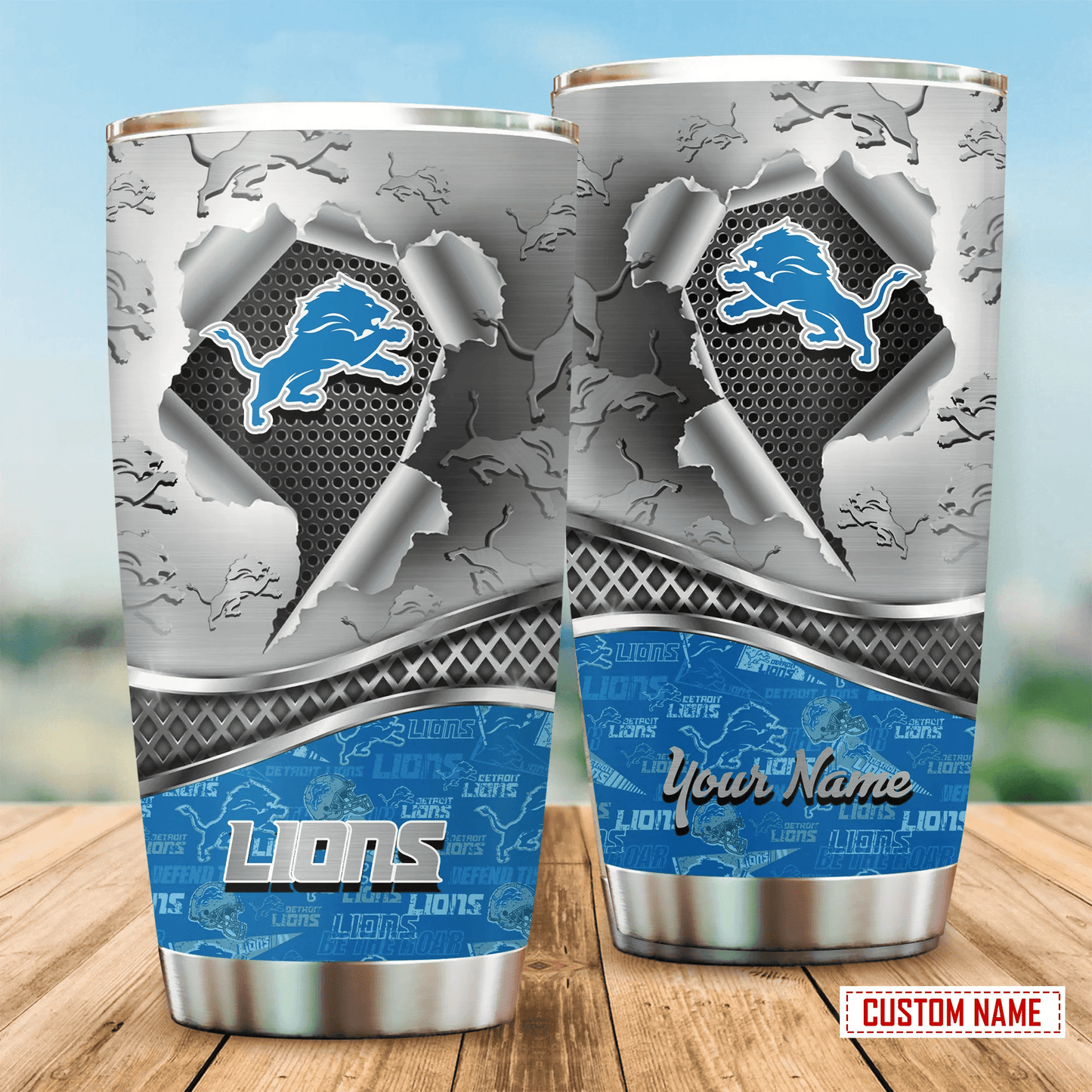 Detroit Lions Personalized Tumbler BG354