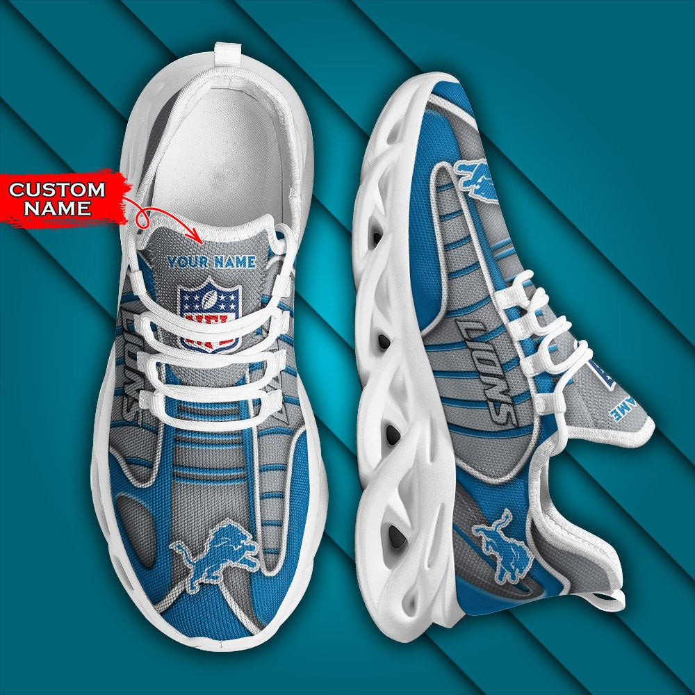 Detroit Lions Personalized Yezy Running Sneakers BG156