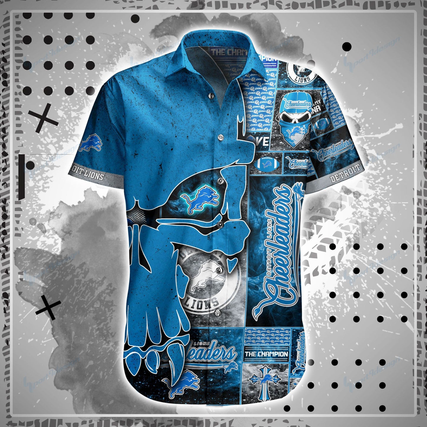Detroit Lions Shirt and Shorts BG97
