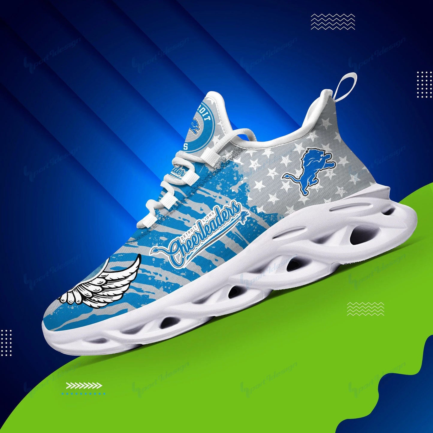 Detroit Lions Yezy Running Sneakers BB763