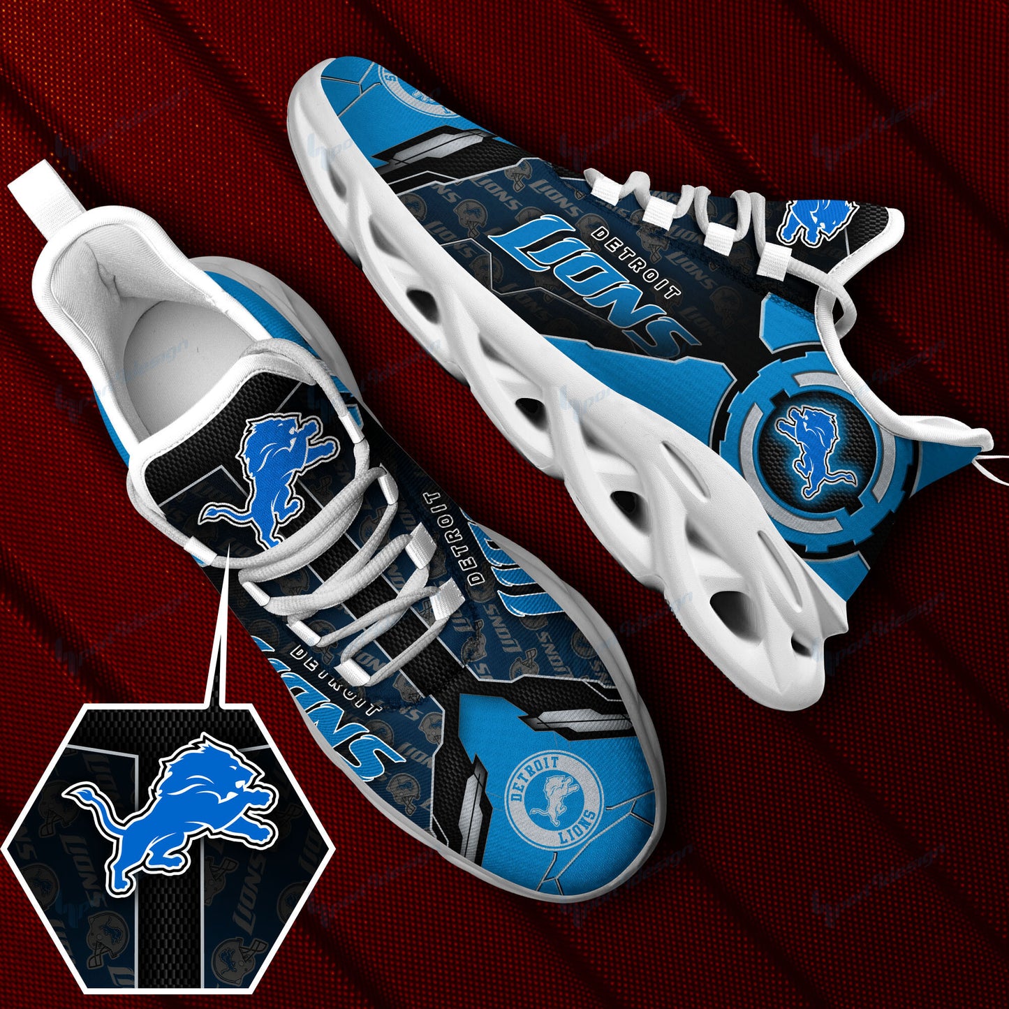 Detroit Lions Yezy Running Sneakers SPD15