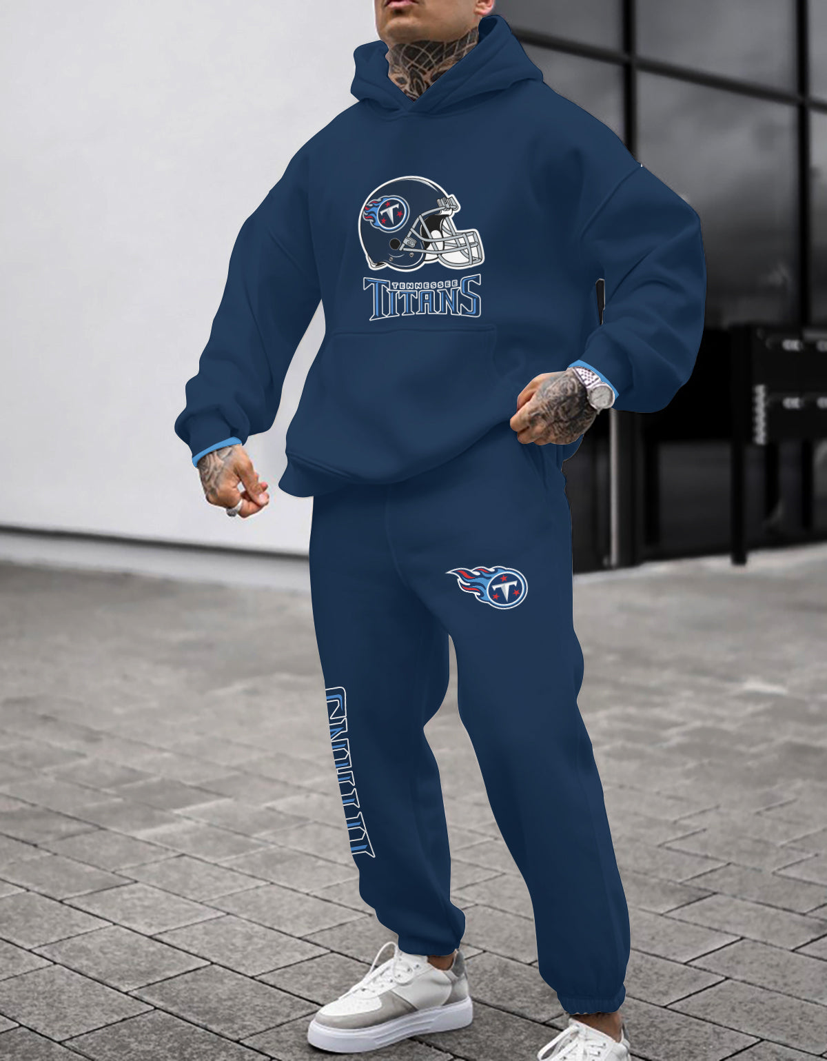 Tennessee Titans Combo Pullover Hoodie And Sweatpants AZBTPHSP000266