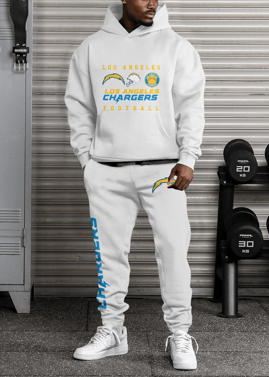 Los Angeles Chargers Combo Pullover Hoodie And Sweatpants AZBTPHSP000255