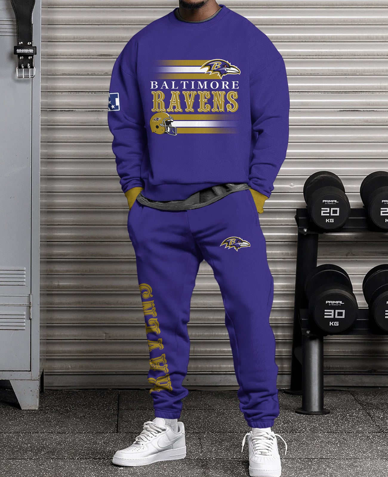 Baltimore Ravens Combo 3D Sweatsuit and Sweatpants Unisex CBSP145