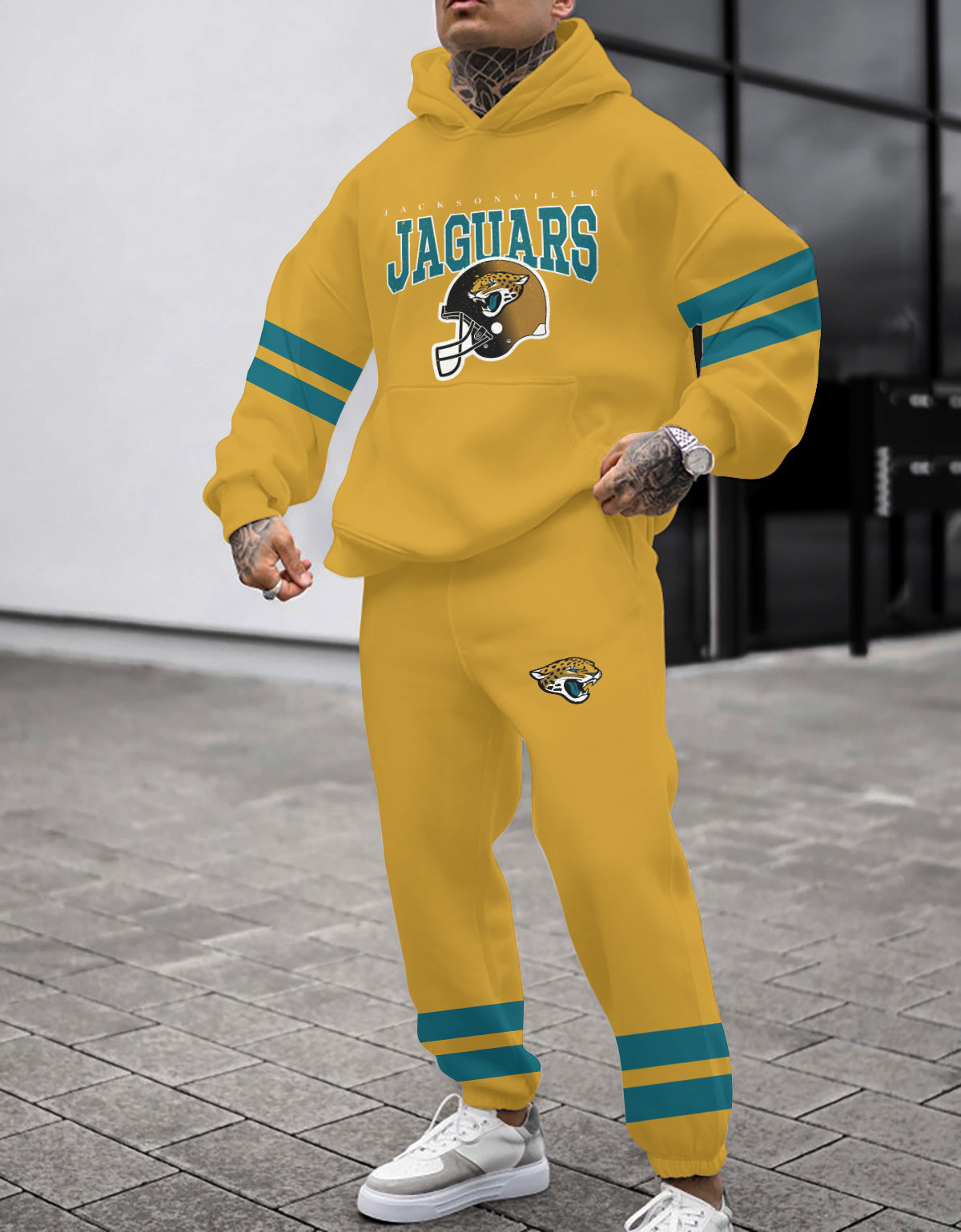 Jacksonville Jaguars Combo Pullover Hoodie And Sweatpants AZBTPHSP000347