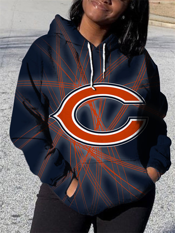 Chicago Bears 3D Printed Pocket Pullover Hoodie AZBTPH000154