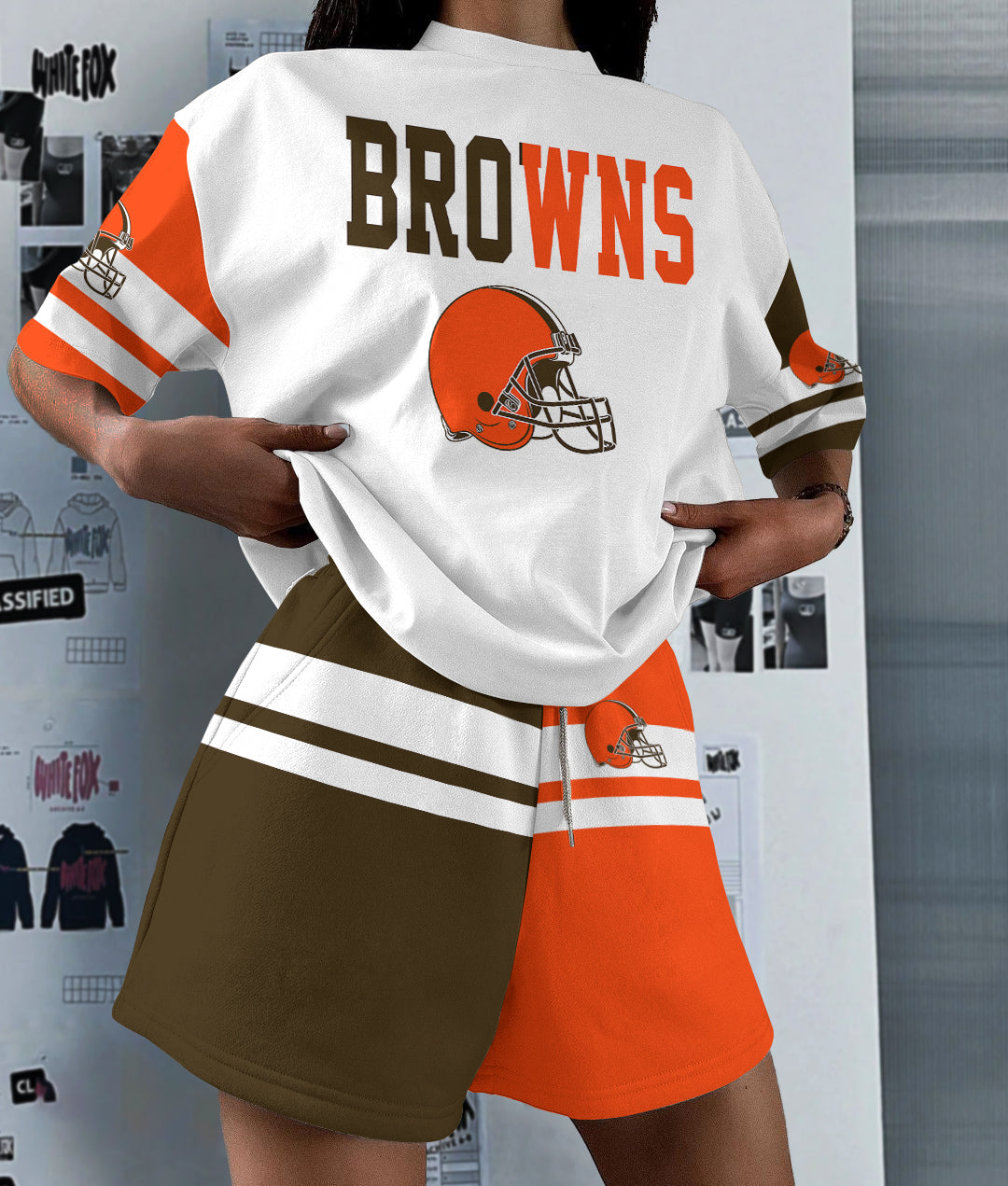 Cleveland Browns Limited Edition Top And Shorts Two-Piece Suits