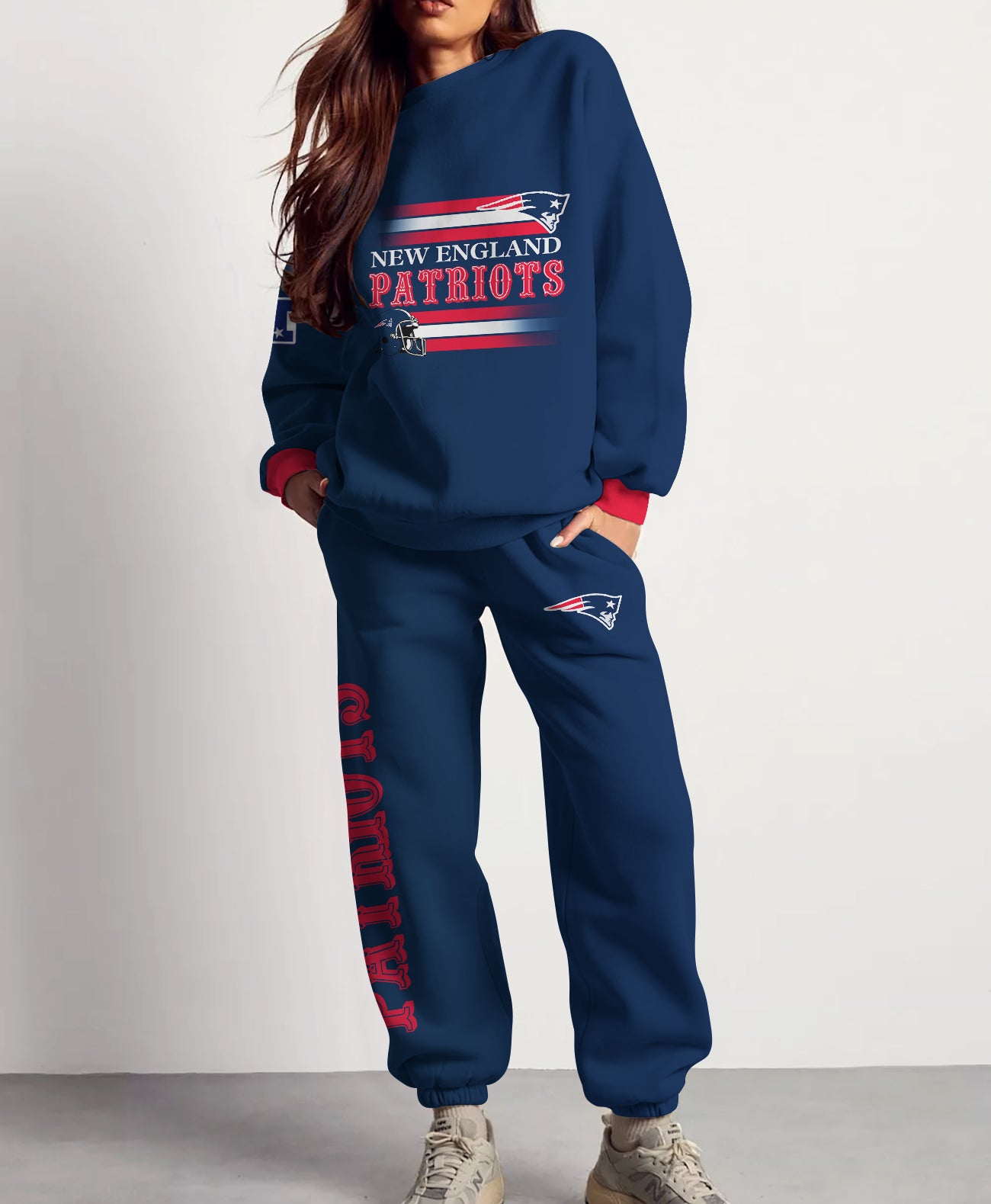 New England Patriots Combo 3D Sweatsuit and Sweatpants Unisex CBSP50