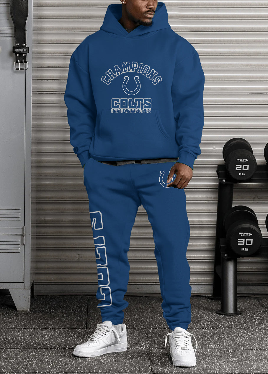 Indianapolis Colts Combo Pullover Hoodie And Sweatpants AZBTPHSP000134