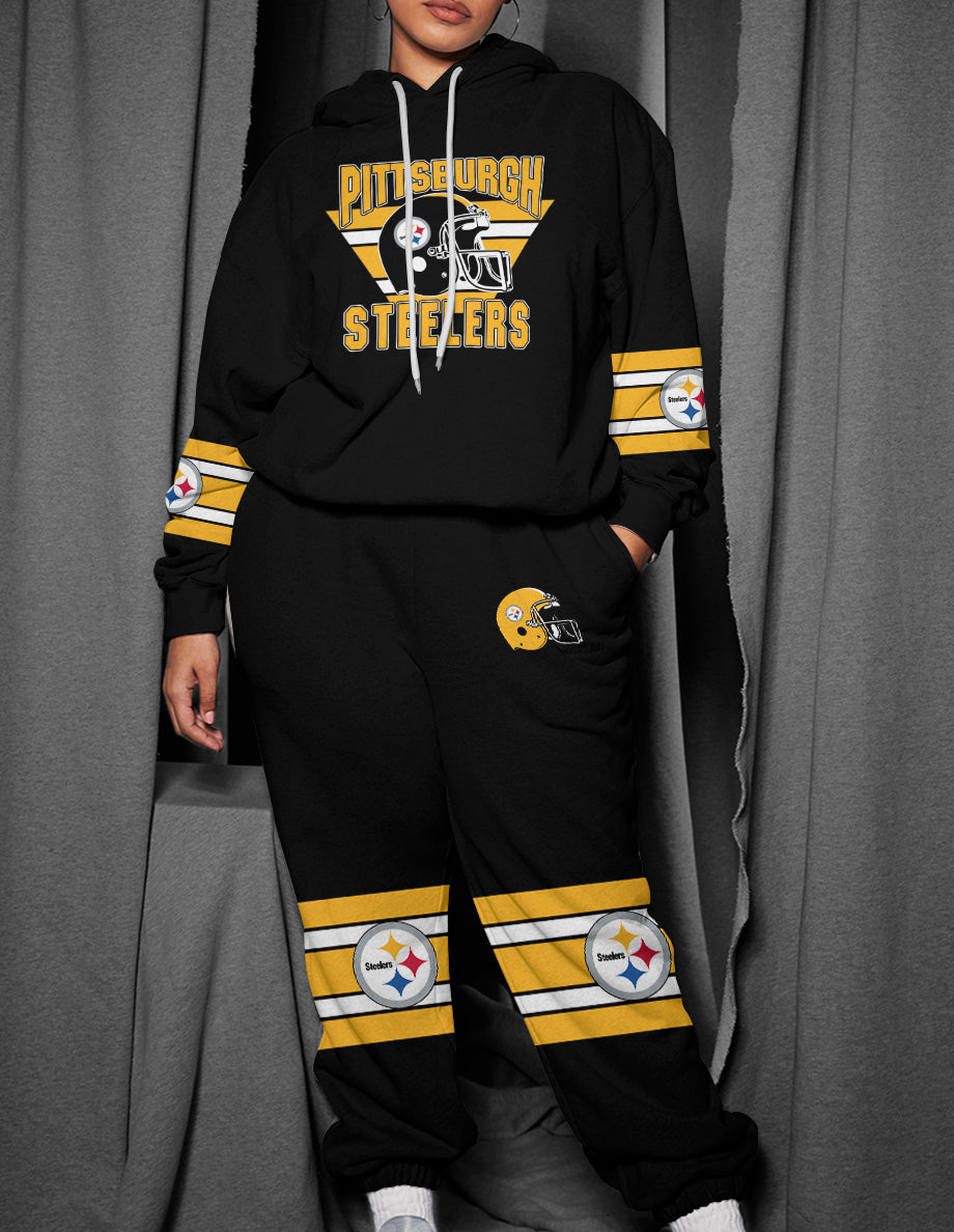 Pittsburgh Steelers Combo Pullover Hoodie And Sweatpants AZBTPHSP000383