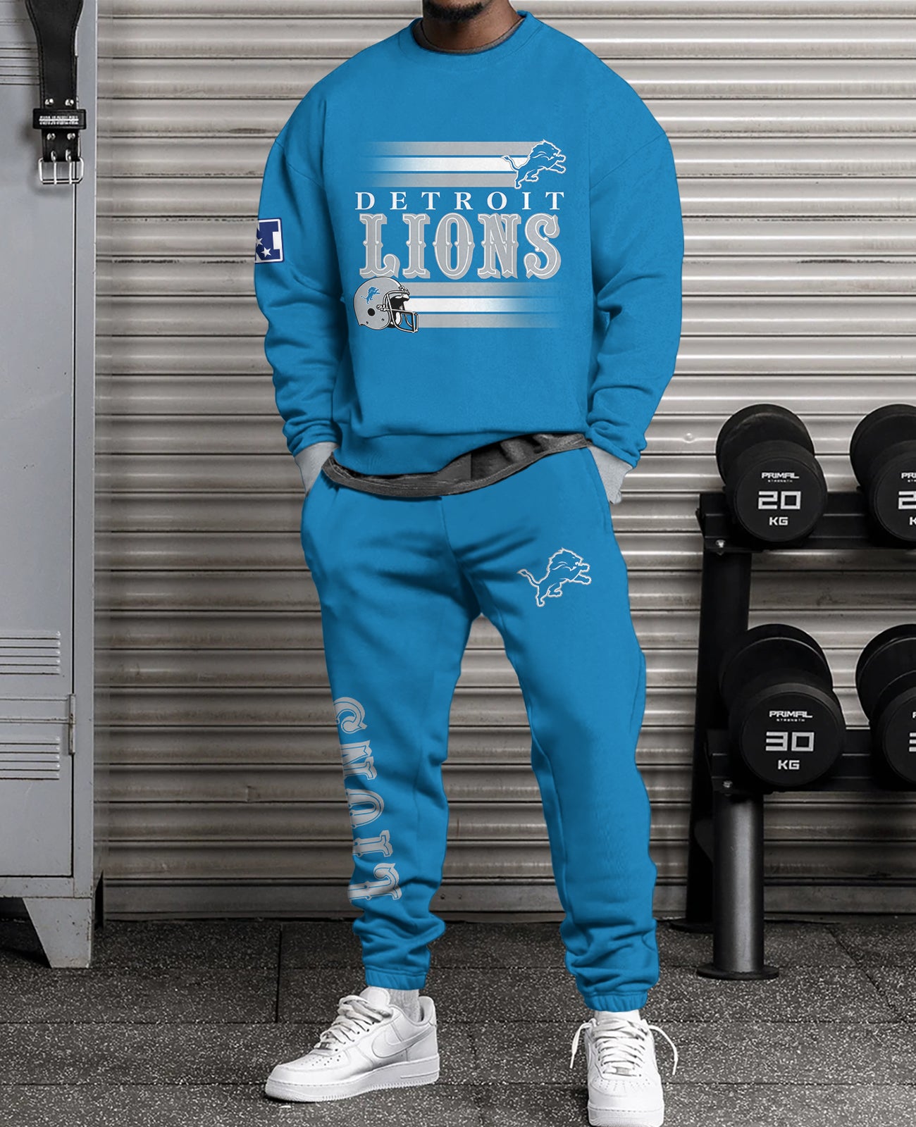 Detroit Lions Combo 3D Sweatsuit and Sweatpants Unisex CBSP206
