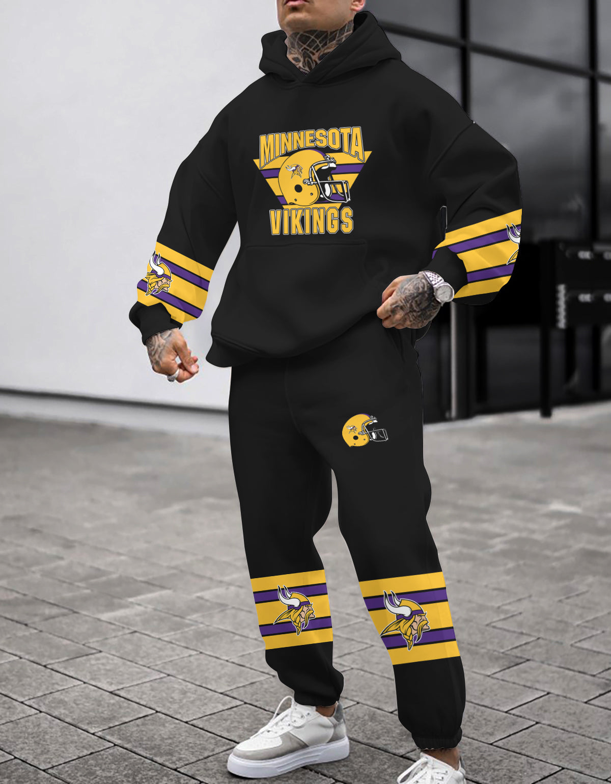 Minnesota Vikings Combo Pullover Hoodie And Sweatpants AZBTPHSP000145
