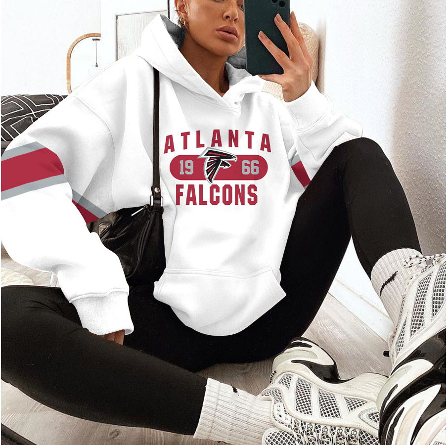 Atlanta Falcons Printed Hooded Pocket Pullover Hoodie AZBTPH000044