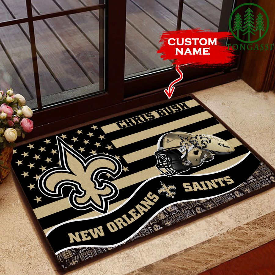 New Orleans Saints Personalized Doormat BGDMM602