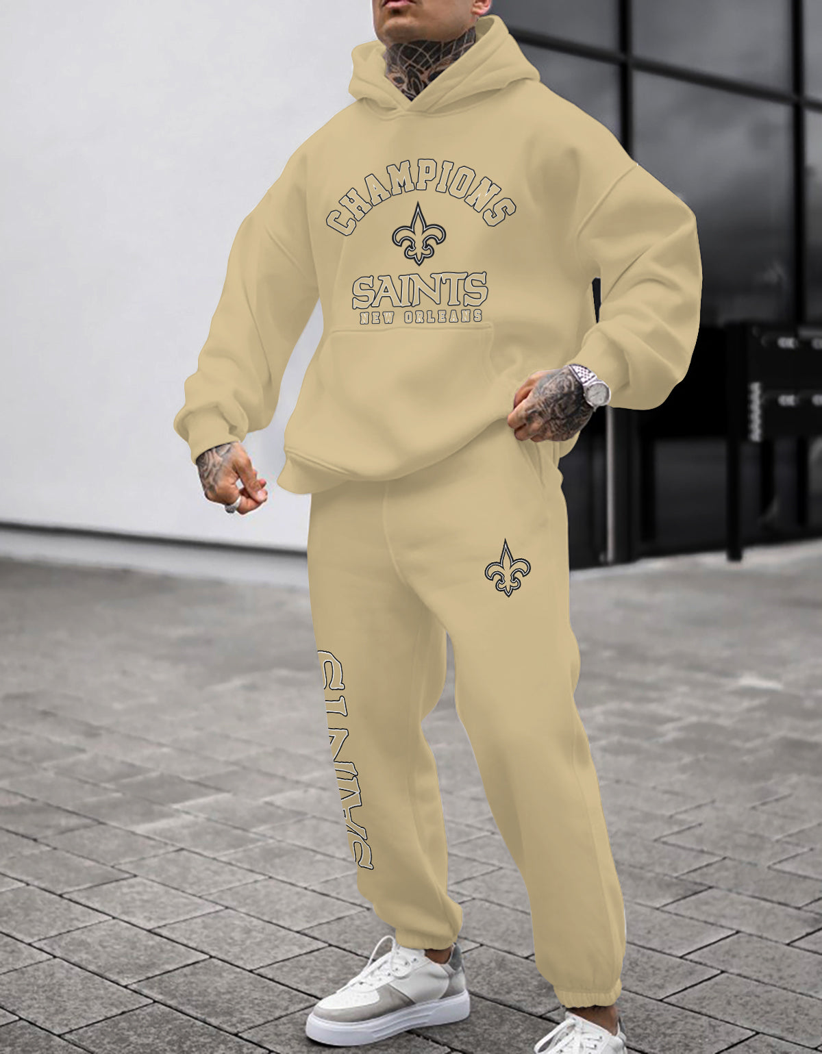 New Orleans Saints Combo Pullover Hoodie And Sweatpants AZBTPHSP000104