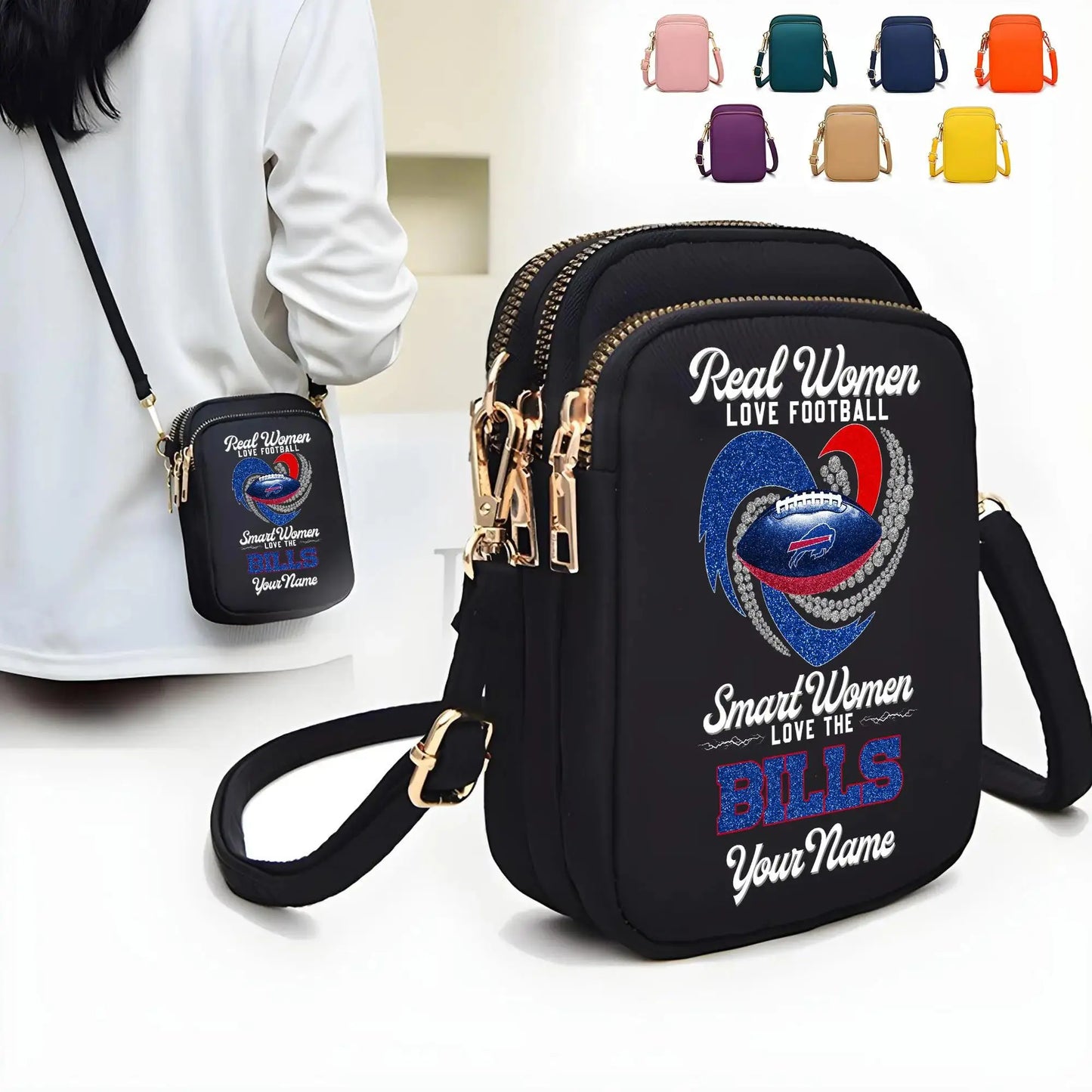 Buffalo Bills Mini Crossbody Bag for Women New Trending 2025 AZBT2DMCB000015