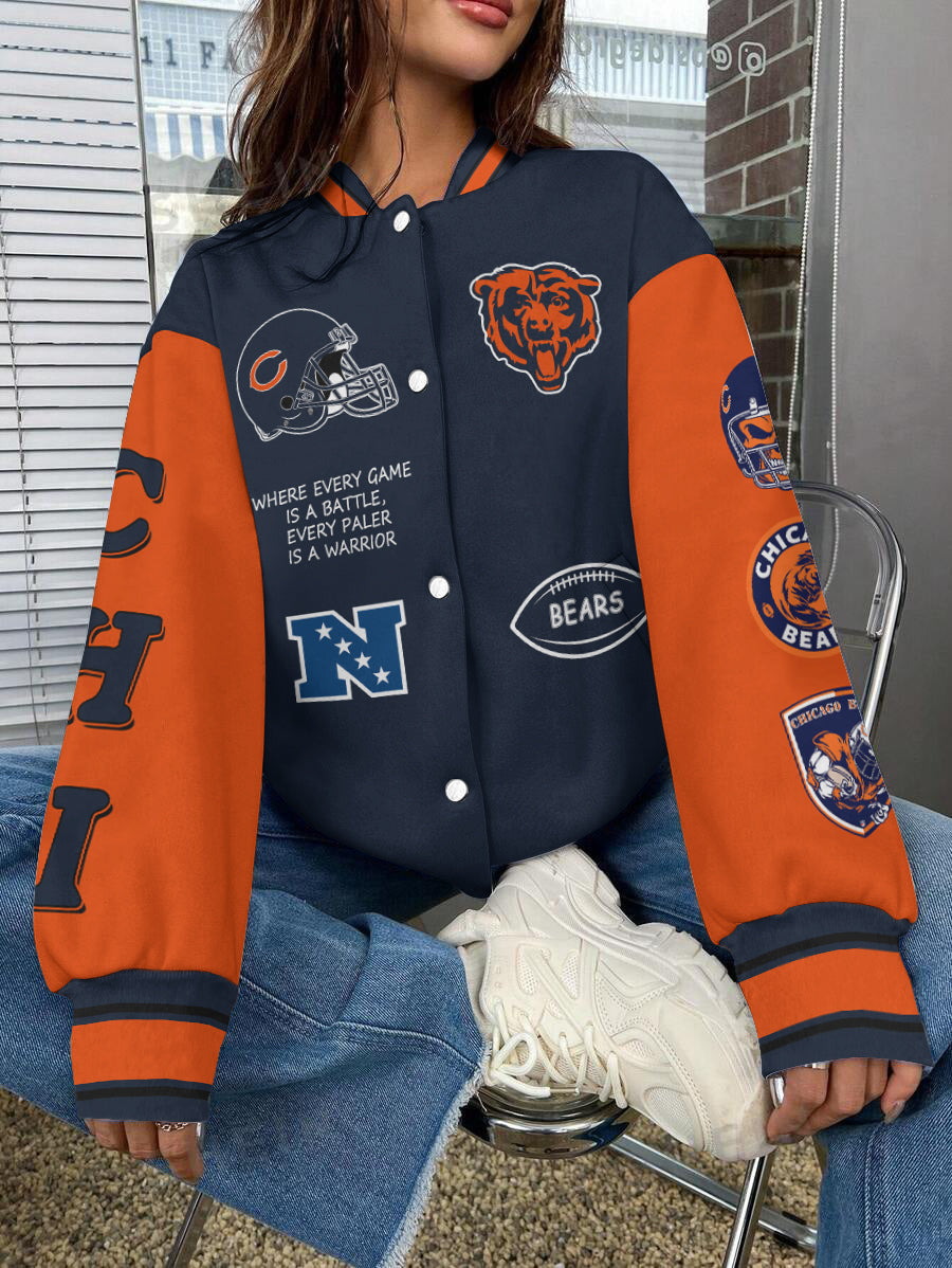 Chicago Bears National Football League Varsity Jacket AZBTVJK000553