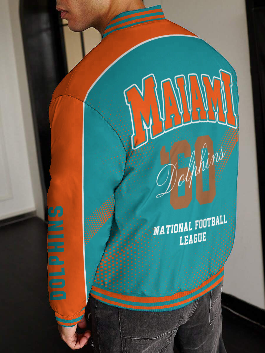 Miami Dolphins National Football League Varsity Jacket AZBTVJK000429