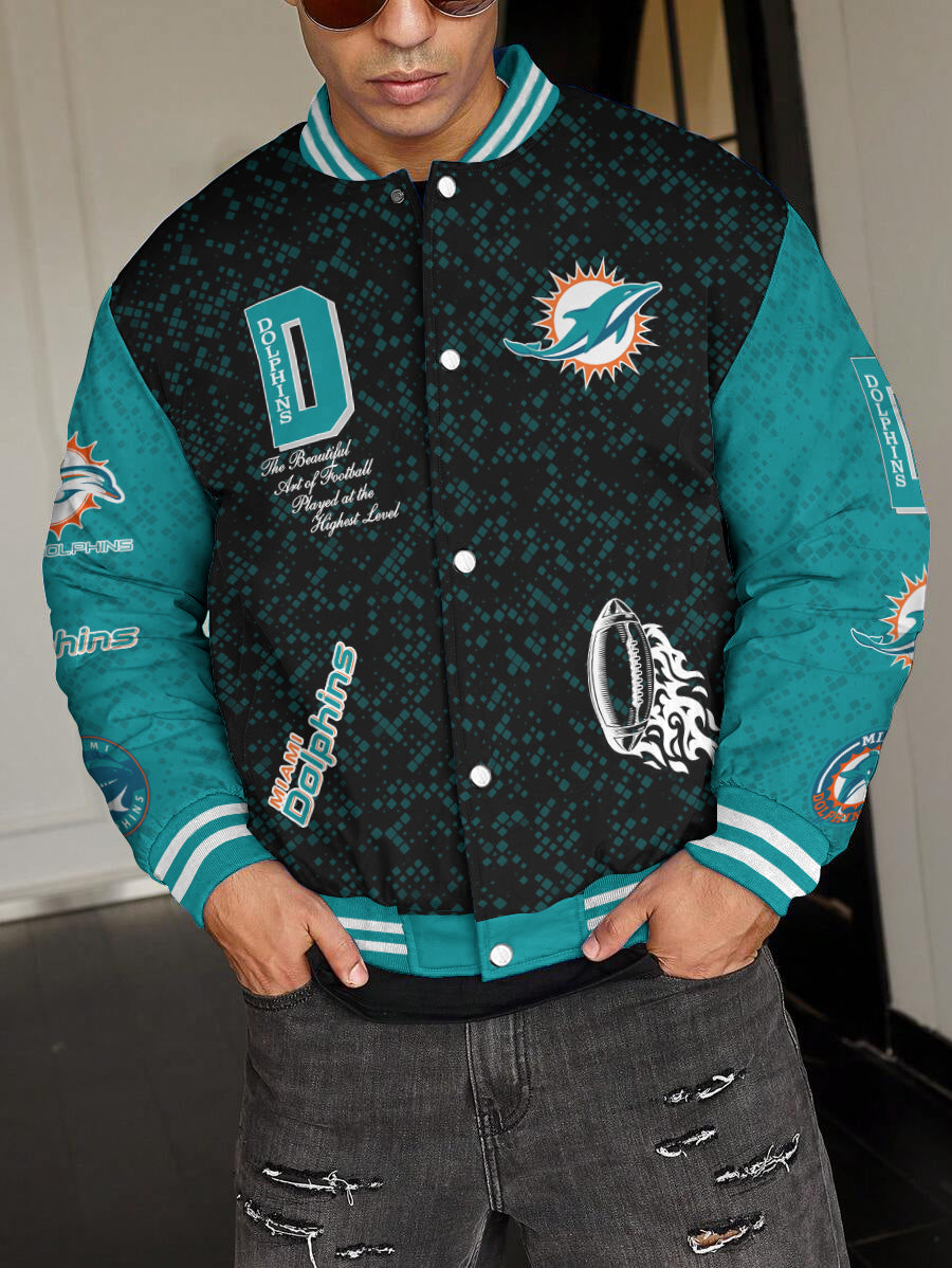 Miami Dolphins National Football League Varsity Jacket AZBTVJK000437