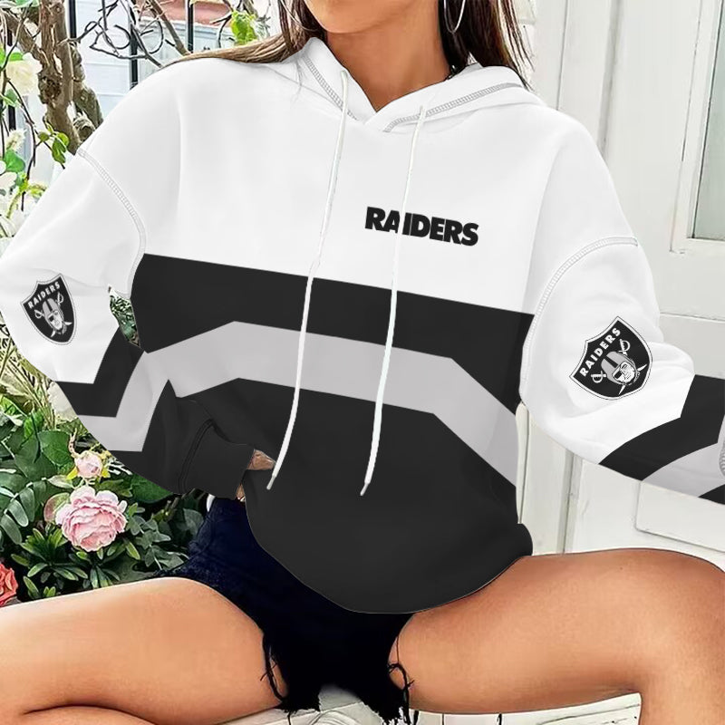 Las Vegas Raiders Printed Hooded Pocket Pullover Hoodie AZBTPH000008