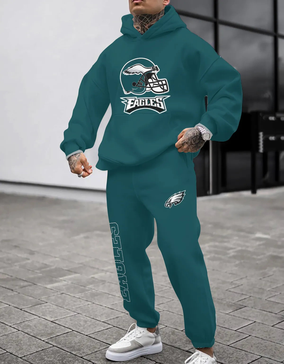 Philadelphia Eagles Combo Pullover Hoodie And Sweatpants AZBTPHSP000074